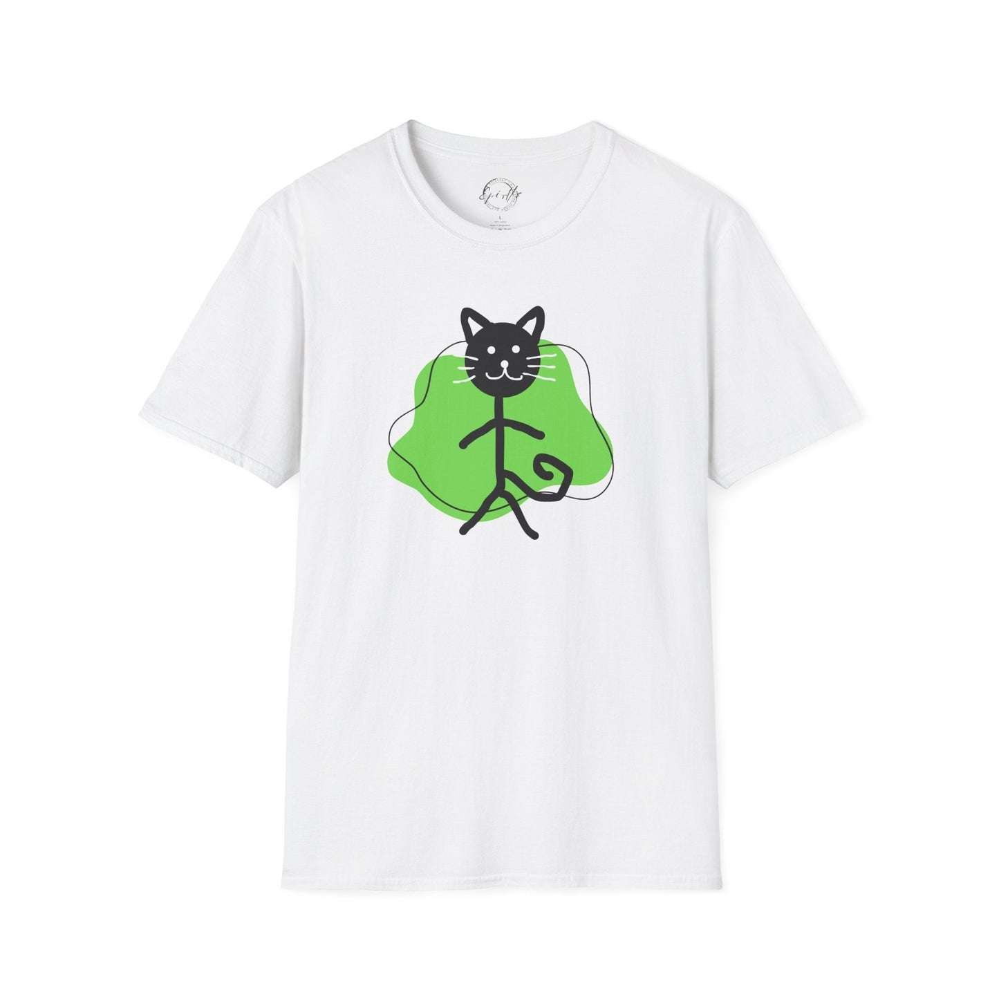 Playful Cat Graphic T-Shirt – Unisex Softstyle Tee for Cat Lovers