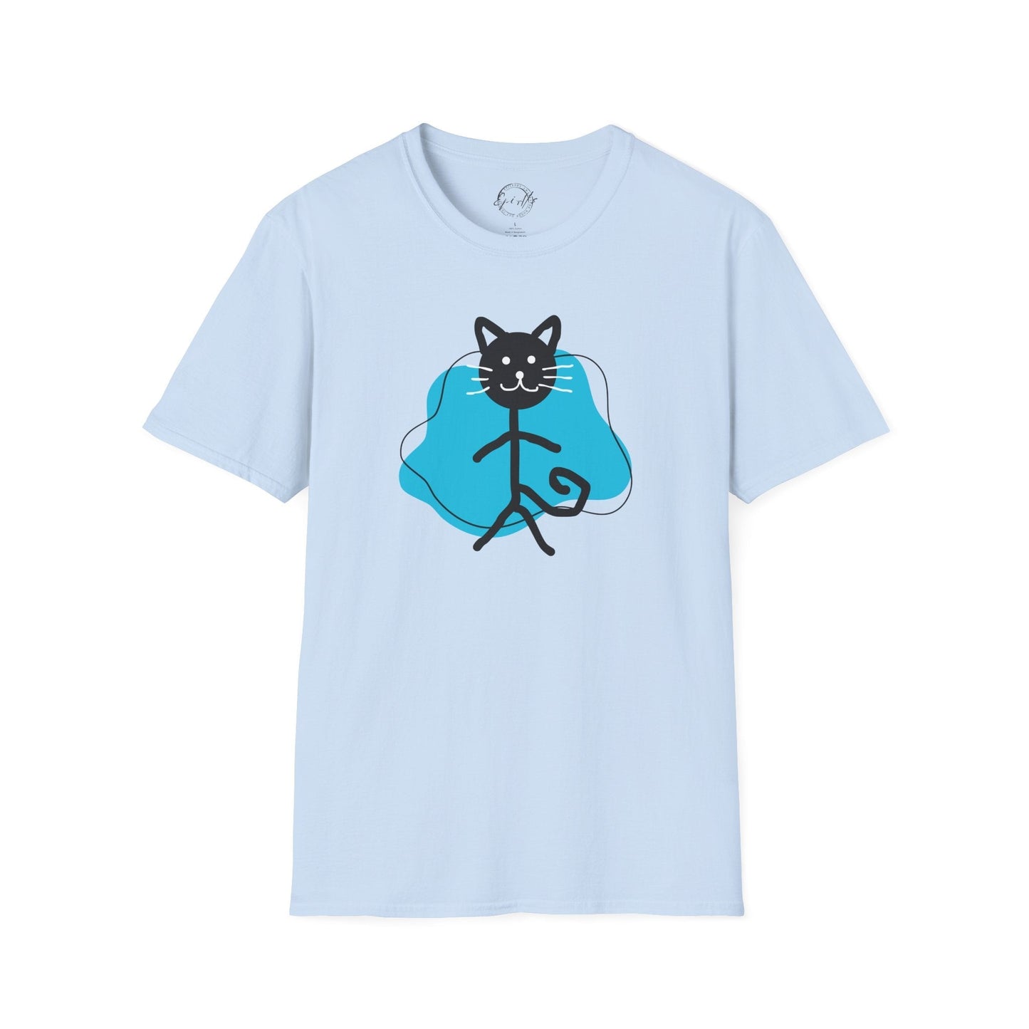 Playful Cat Graphic T-Shirt – Unisex Softstyle Tee for Cat Lovers
