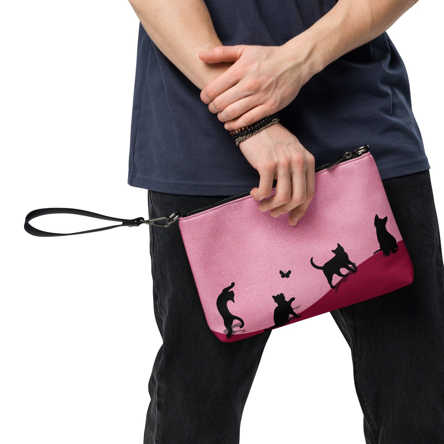 Cat Silhouette Convertible Crossbody Bag
