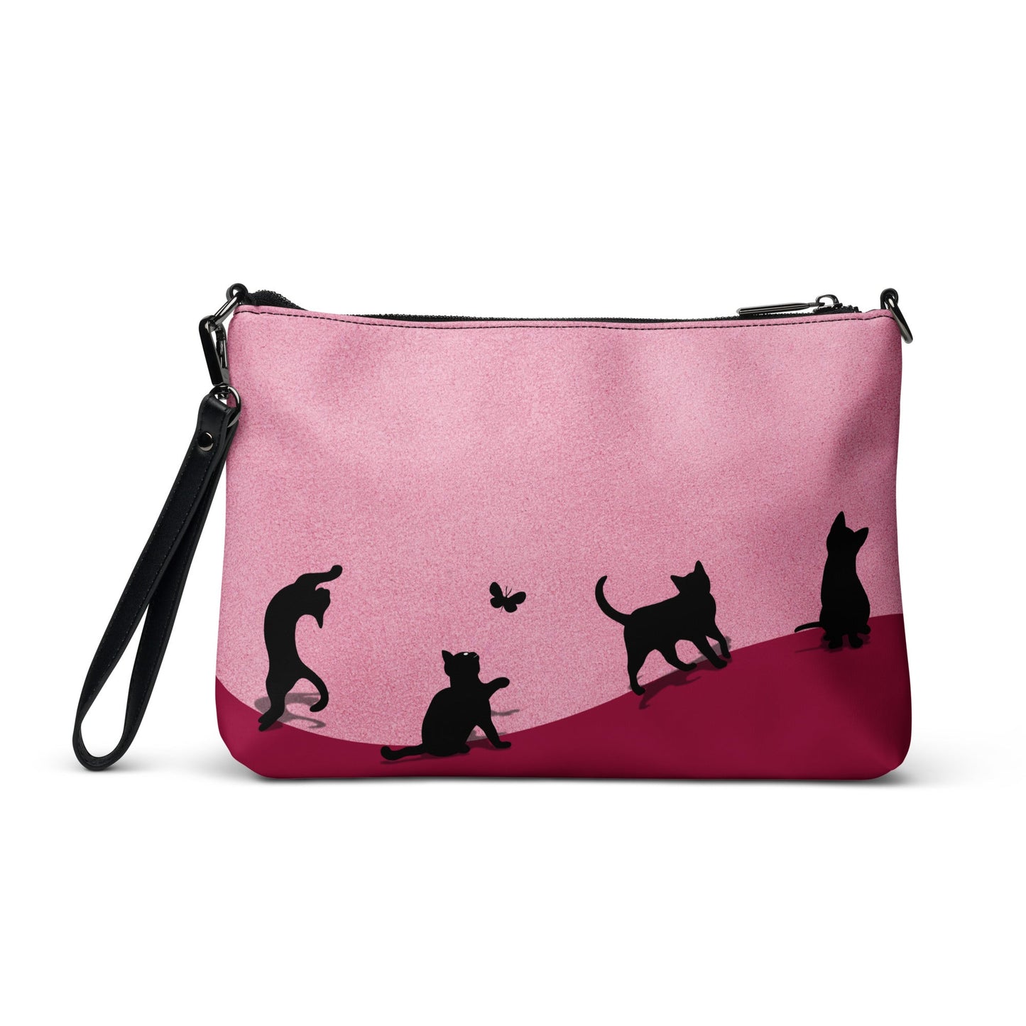 Cat Silhouette Convertible Crossbody Bag