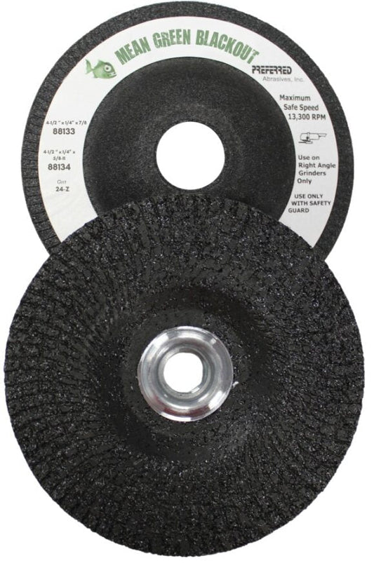 Preferred Abrasives Mean Green Blackout Grinding Wheels 24-CZ Grit 88133