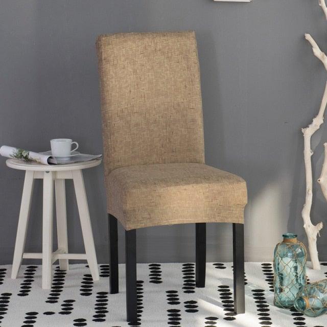 Printed Polyester Fabric Chair Cover Washable Chair Covers Seat Slipcovers Stretch Dining Seat Case For Home Stretch Removable Washable Dining Room Chair Protector Slipcovers/Home Decor Dining Room Seat Cover Multiple Styles