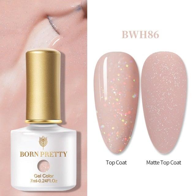 2021 New Womens Colorful Nail Gel Polish Modern Glitter Pink Purple UV Diamond Stylish Design Nail Colors Gel