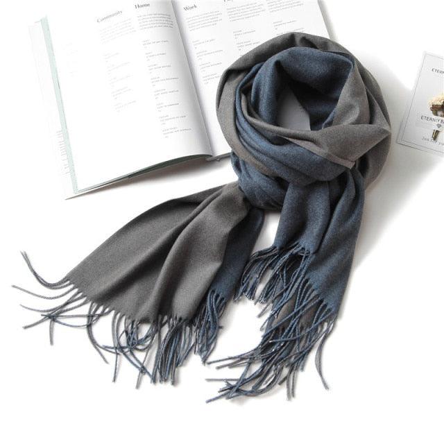 Fashion Winter Solid Soft Scarf Cashmere Lightweight Scarves Shawls Cashmere Escharpe Scarfs Lightweight Shawls Hijabs Shawls Escharpe Elegant Wrap Blanket Bandana Tassel For Lady
