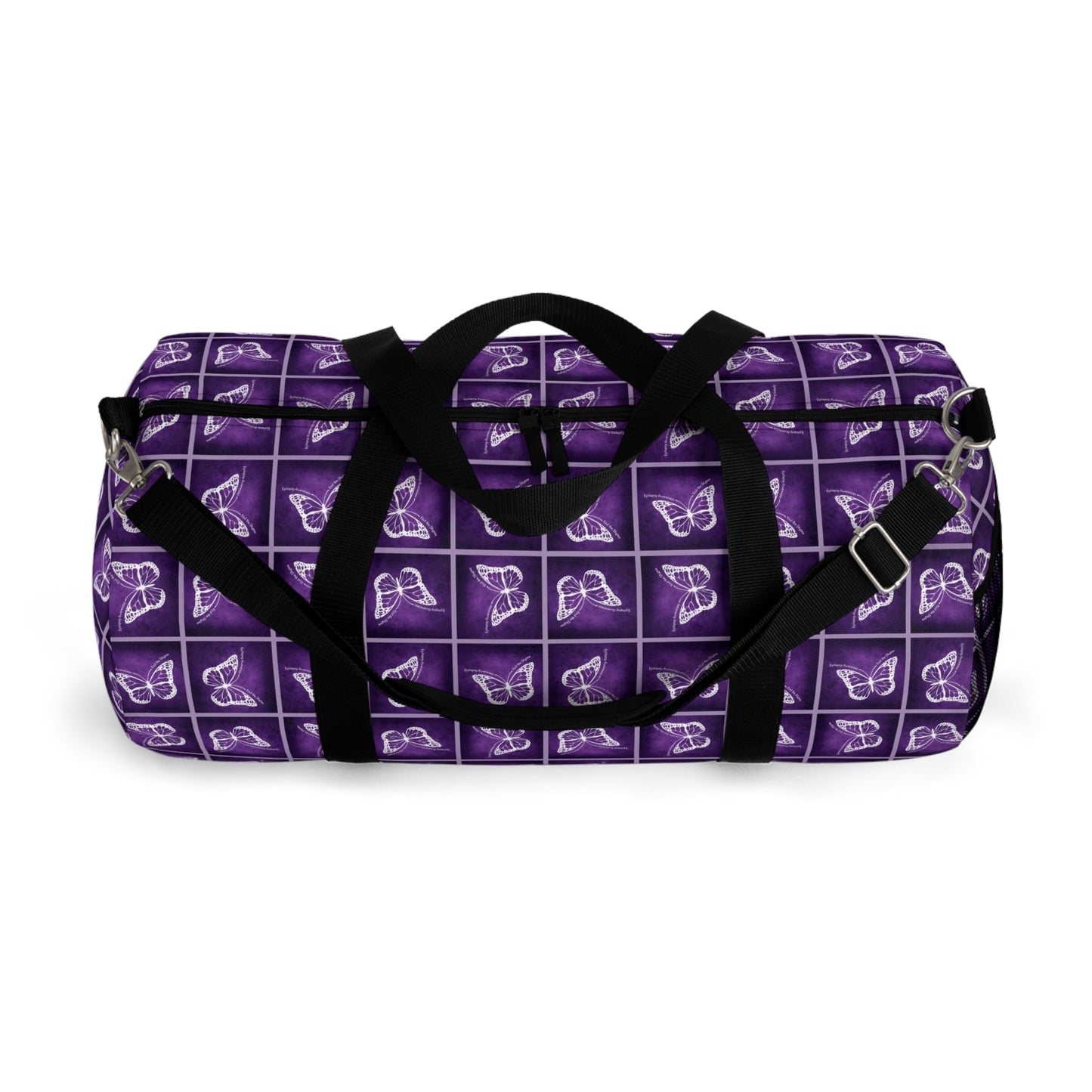 Purple Butterfly Duffel Bag | Bold Gym & Travel Bag