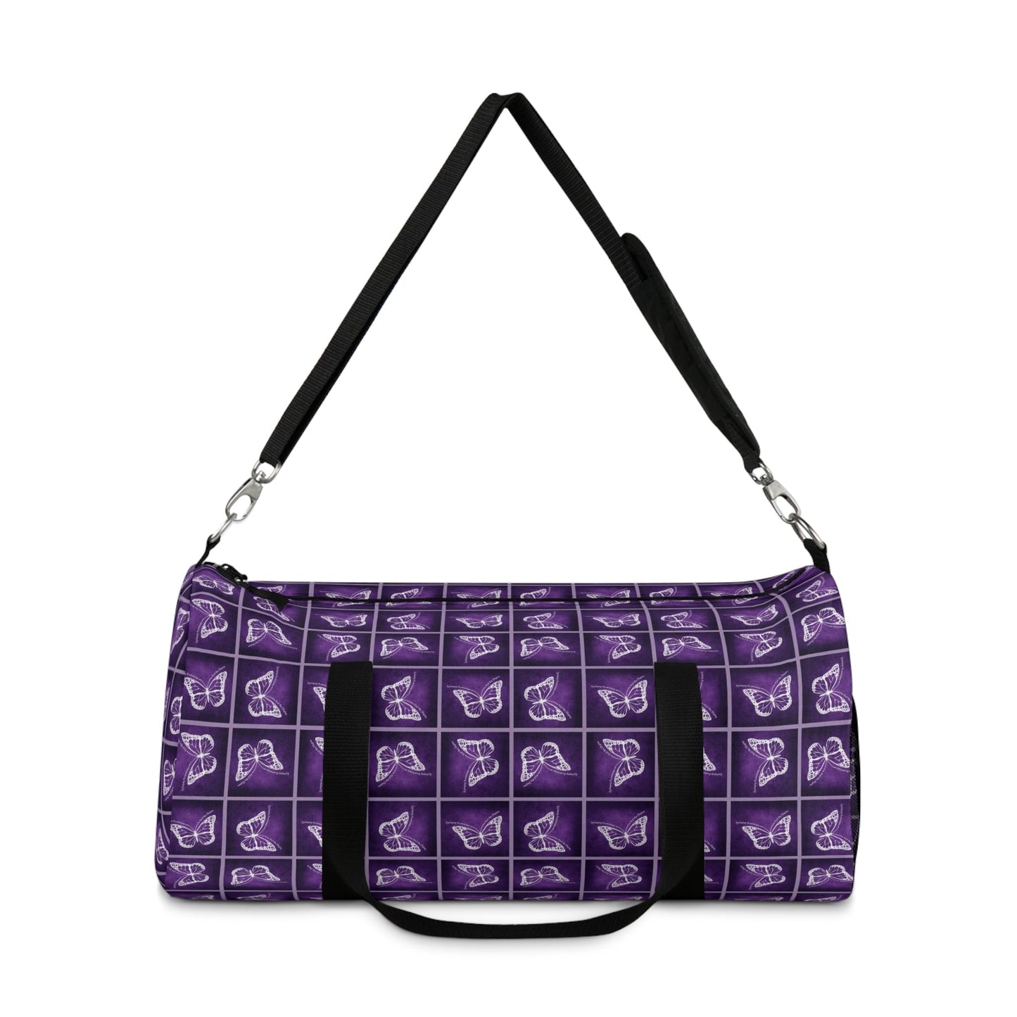 Purple Butterfly Duffel Bag | Bold Gym & Travel Bag