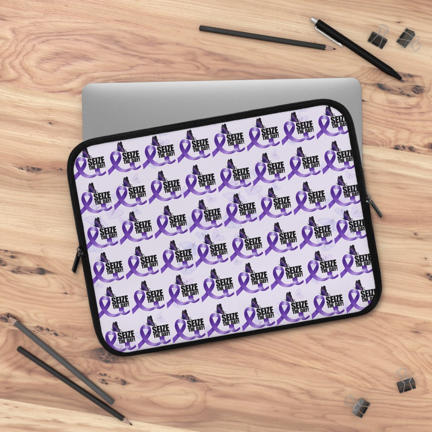 Purple Epilepsy Awareness Laptop Sleeve
