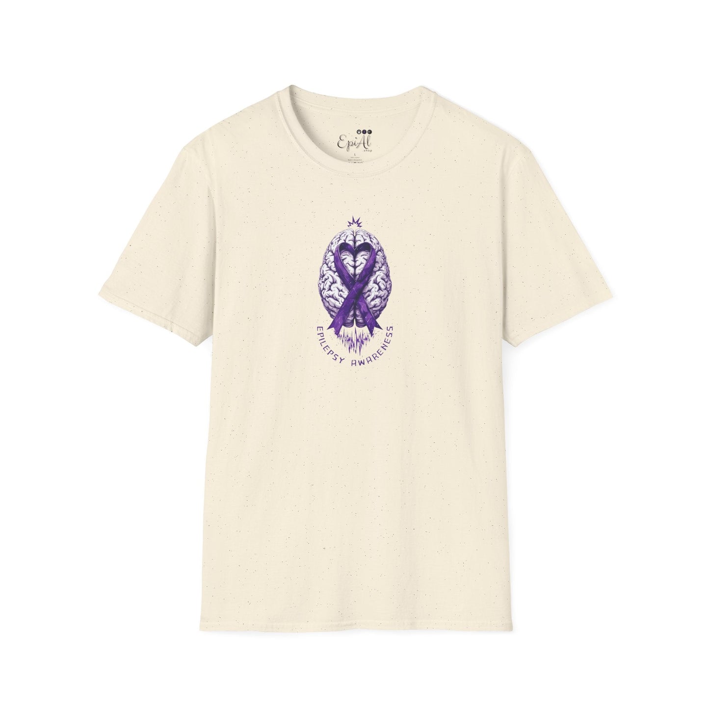 Purple Ribbon Brain Graphic Unisex T-Shirt
