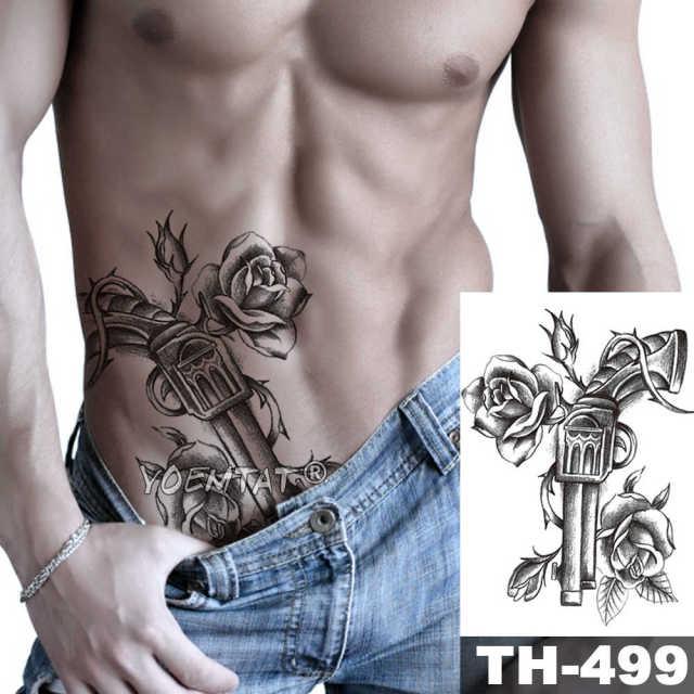 Realistic Temporary Lion Wolf Sticker Tattoo Waterproof  Elegant Body Arm Warrior Tattoo For Mens