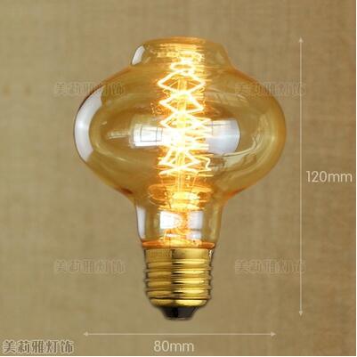 Retro Edison Lamp Bulb Vintage Light Ampoules Decoratives Incandescent Bulb Round Decorative Vintage Style Old Fashioned Incandescent Light Bulbs Light For Holiday Christmas Party