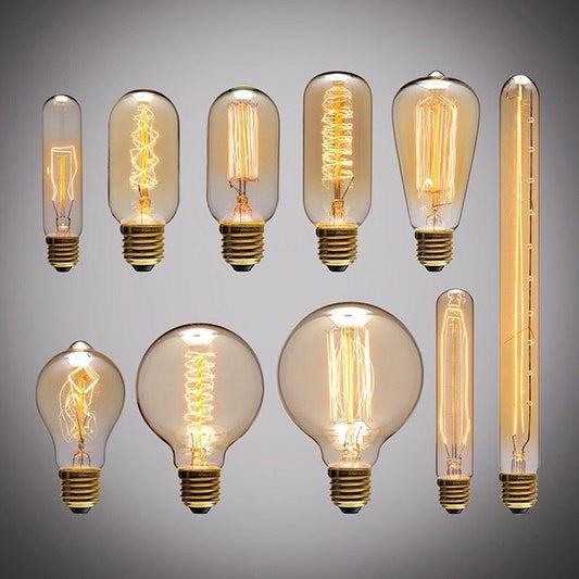 Retro Edison Light Bulb Vintage Edison Lamp Vintage Incandescent  Edison Light Bulbs Edison Filament Light Bulb Dimmable Warm White Different Shape Light