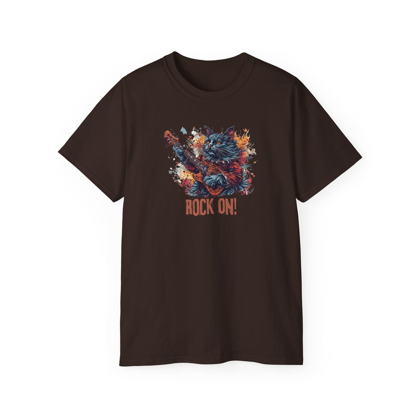 Rock On Cat Unisex Music Tee