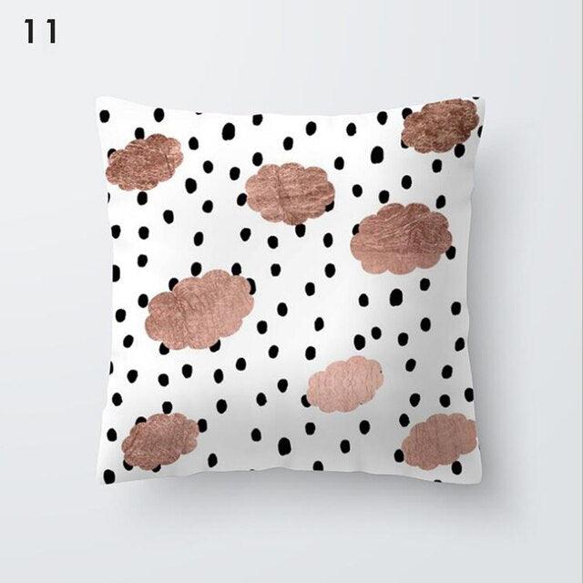 Rose Gold Beautiful Pillow Cover Cushion Home Decorative Colorful Print Cozy Pillow Cases Pineapple Pink Cushion Cover