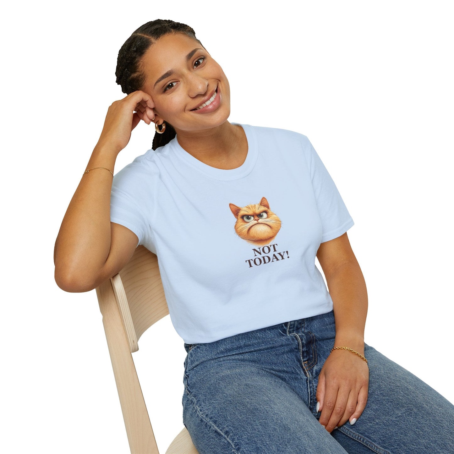 Sassy Not Today Cat-Themed Tee