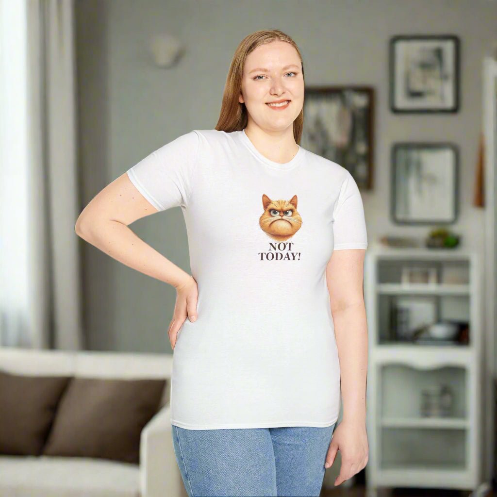 Sassy Not Today Cat-Themed Tee