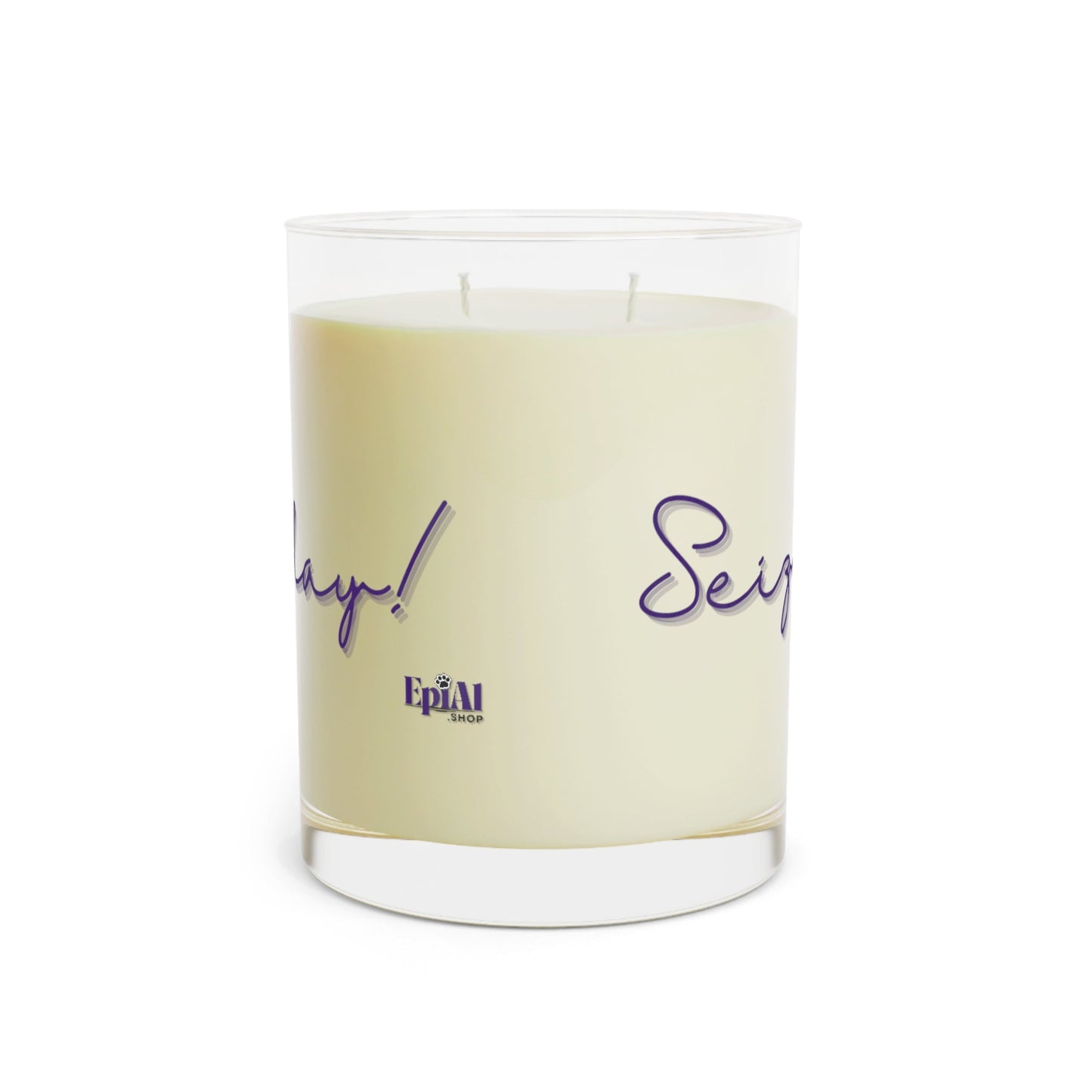Seize the Day Purple Ribbon Scented Candle | Epilepsy Awareness Candle