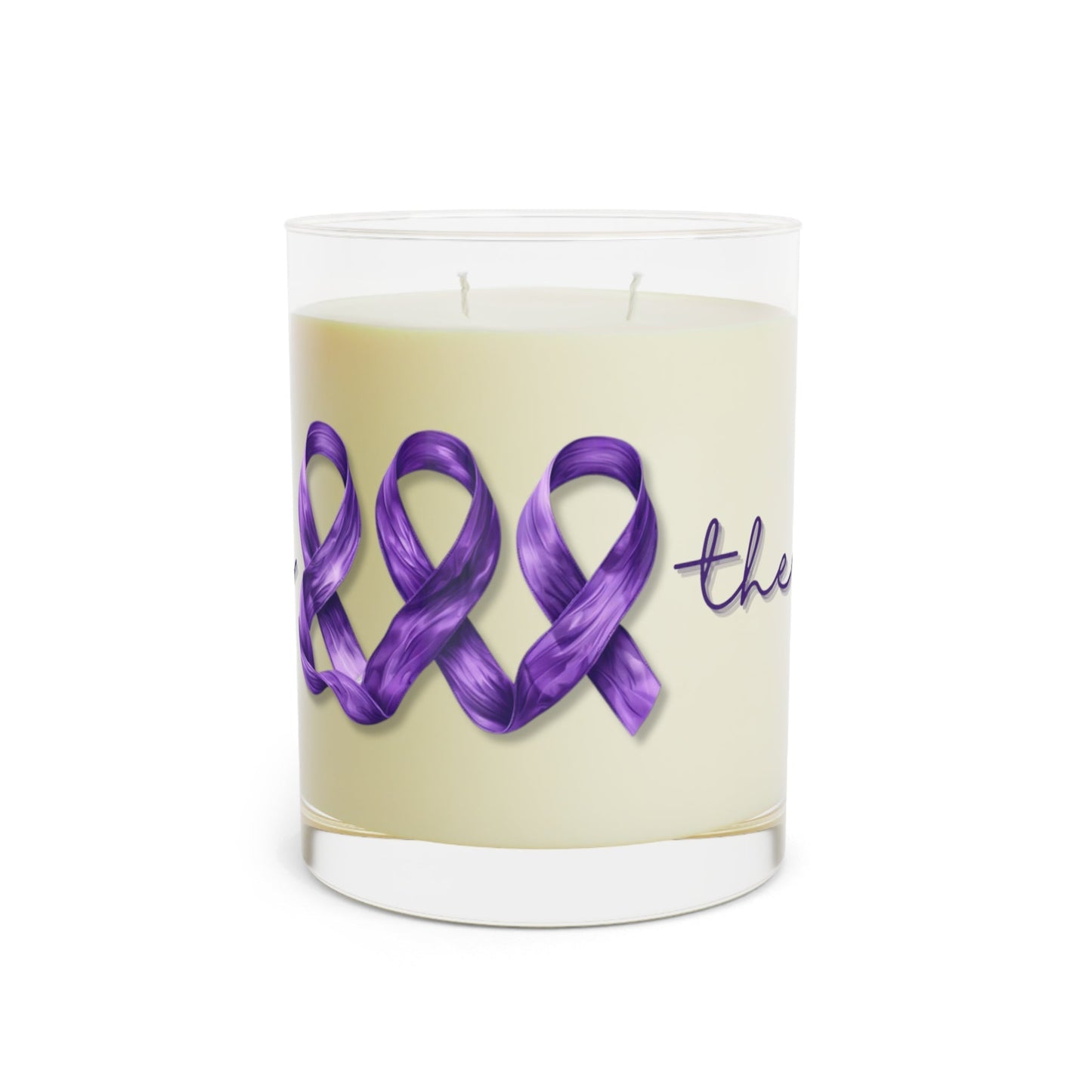 Seize the Day Purple Ribbon Scented Candle | Epilepsy Awareness Candle