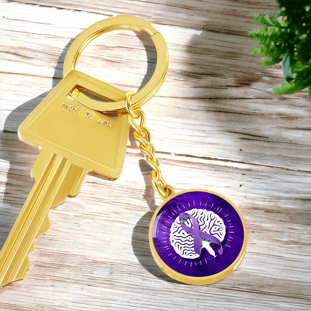 Neurostrong Epilepsy Awareness Keychain