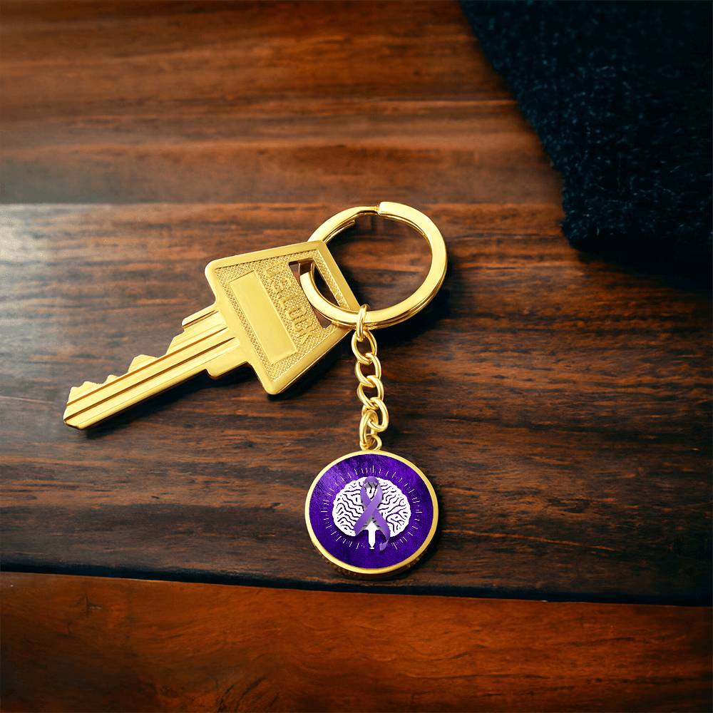 Neurostrong Epilepsy Awareness Keychain
