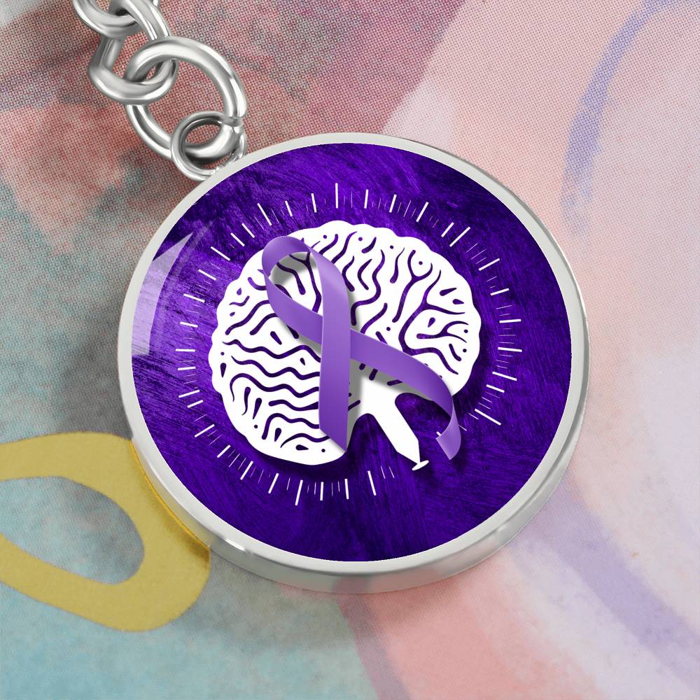 Neurostrong Epilepsy Awareness Keychain