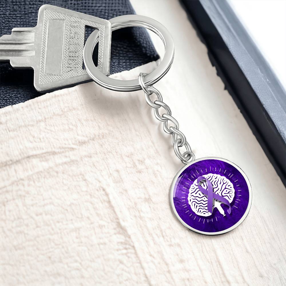 Neurostrong Epilepsy Awareness Keychain