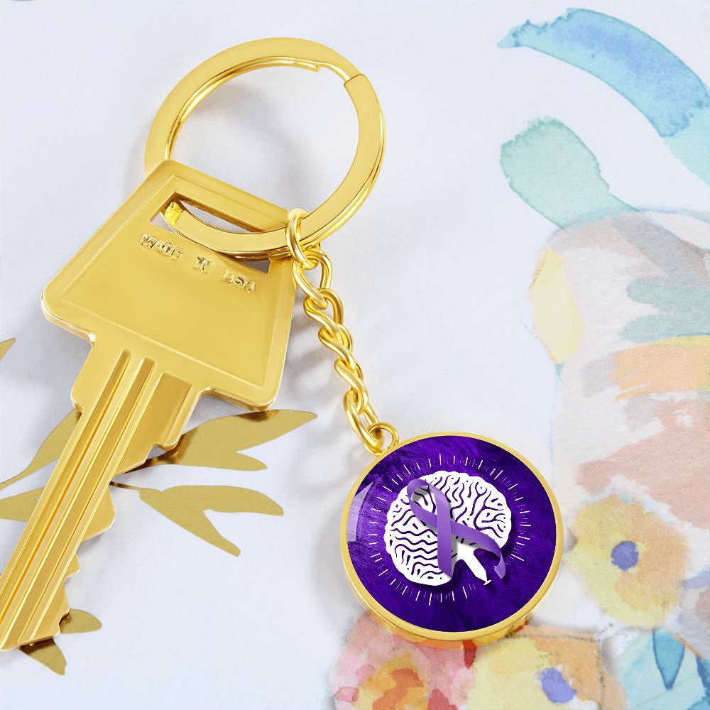 Neurostrong Epilepsy Awareness Keychain