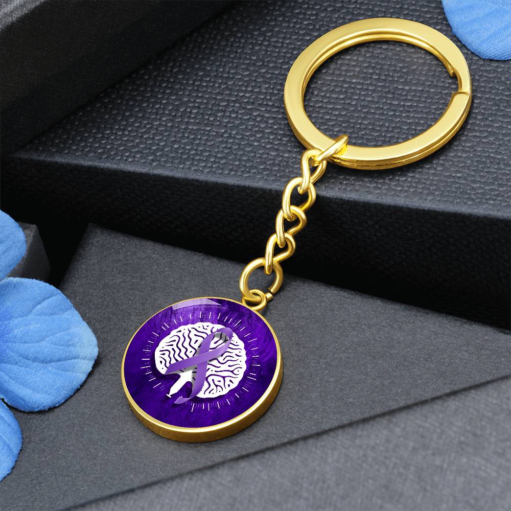 Neurostrong Epilepsy Awareness Keychain