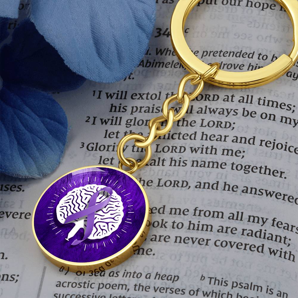 Neurostrong Epilepsy Awareness Keychain