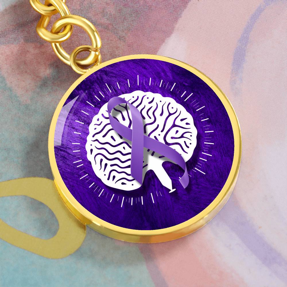 Neurostrong Epilepsy Awareness Keychain
