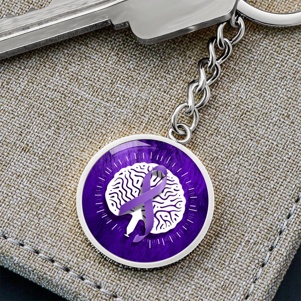Neurostrong Epilepsy Awareness Keychain