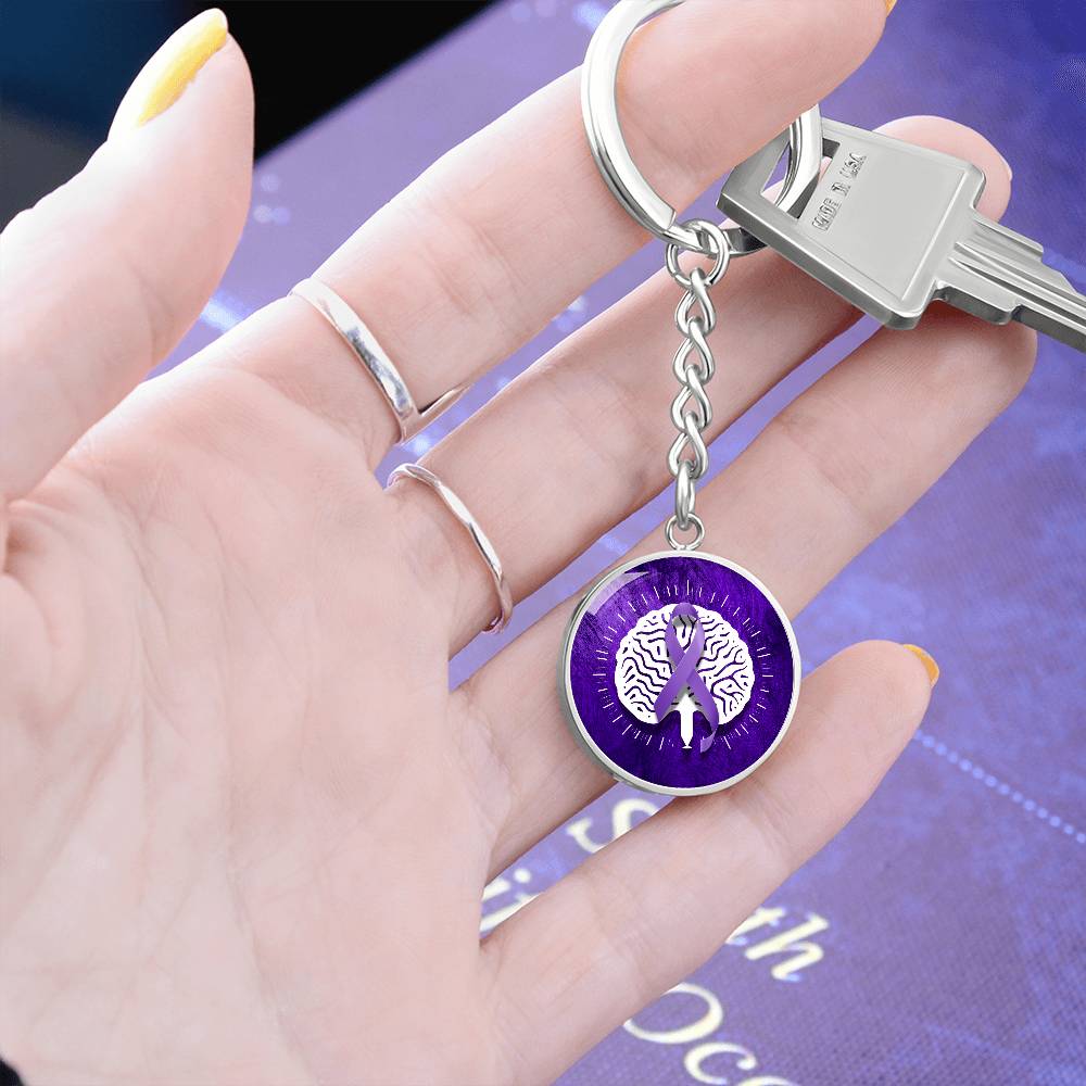 Neurostrong Epilepsy Awareness Keychain