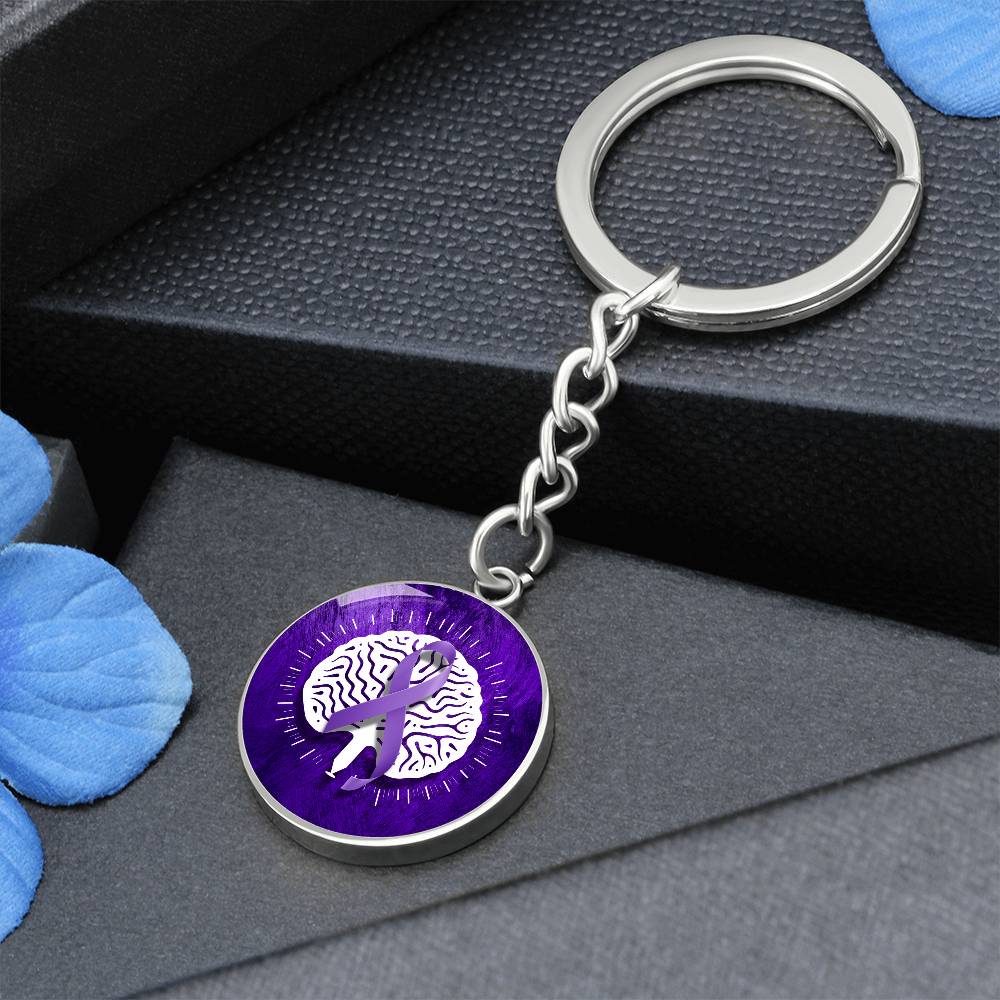 Neurostrong Epilepsy Awareness Keychain