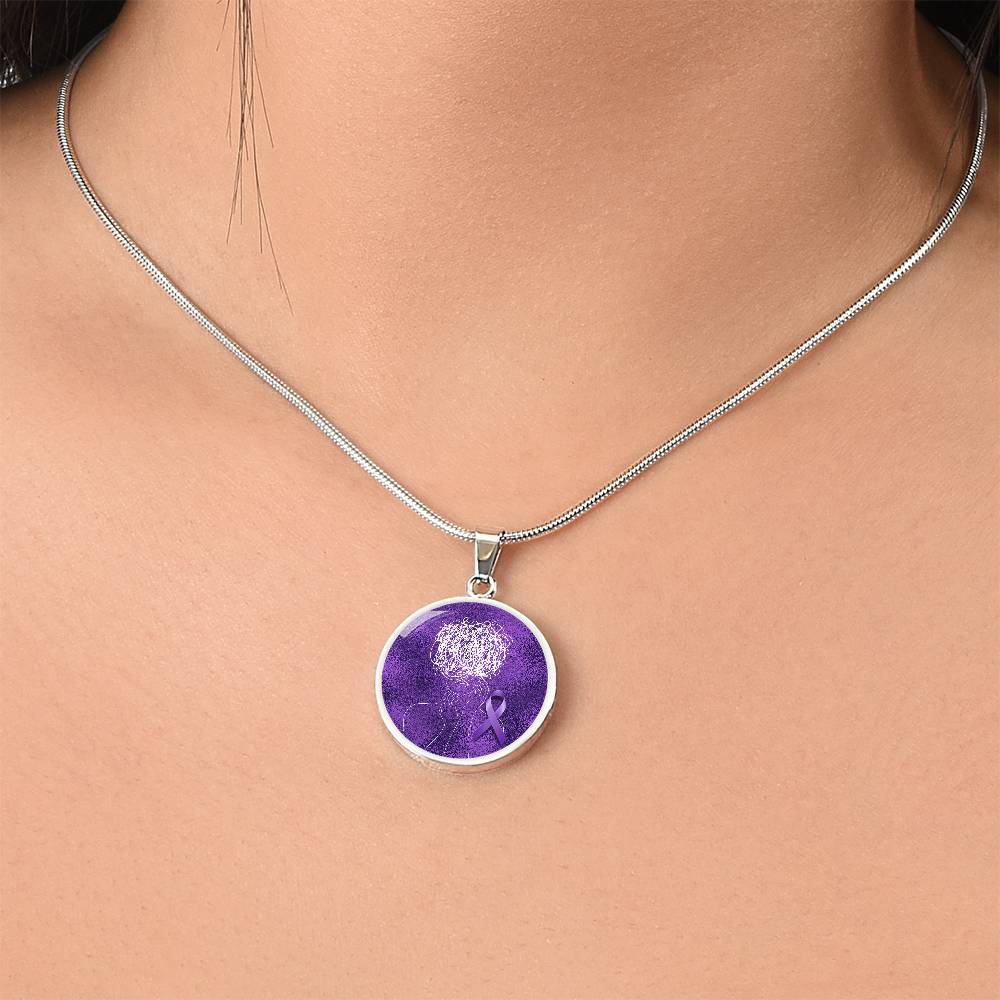 Glitch Halo Seizure Brain Necklace