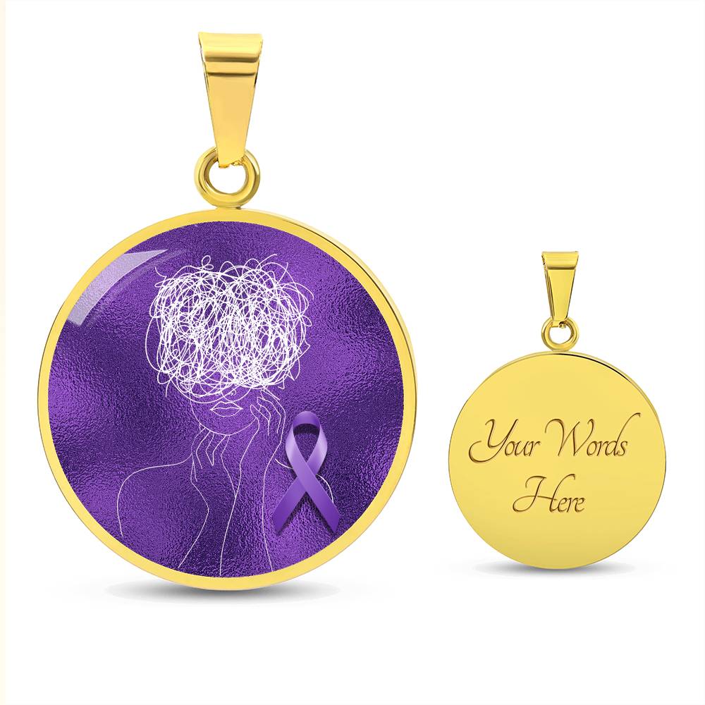 Glitch Halo Seizure Brain Necklace