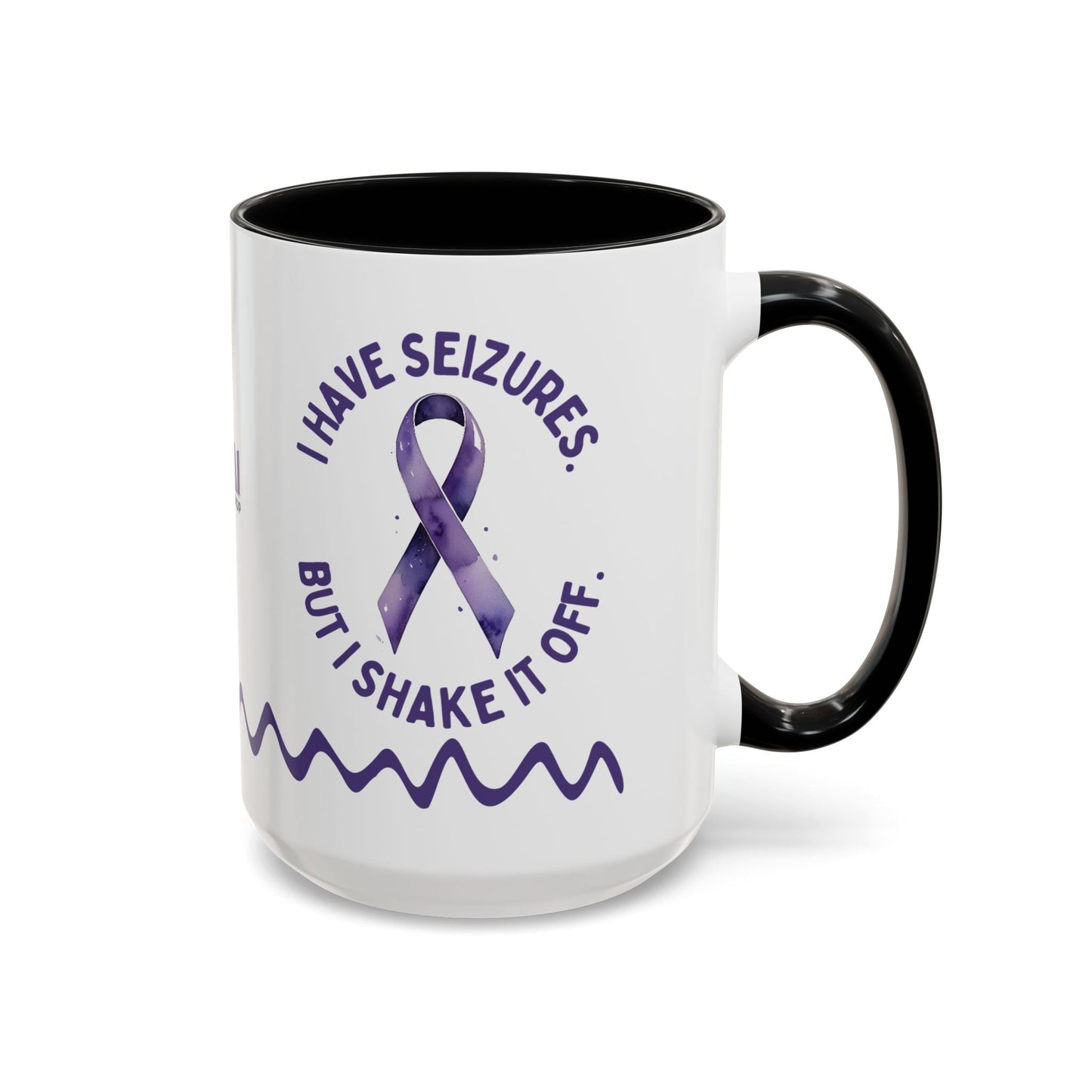 Shake It Off Coffee Cup for Epilepsy Awareness