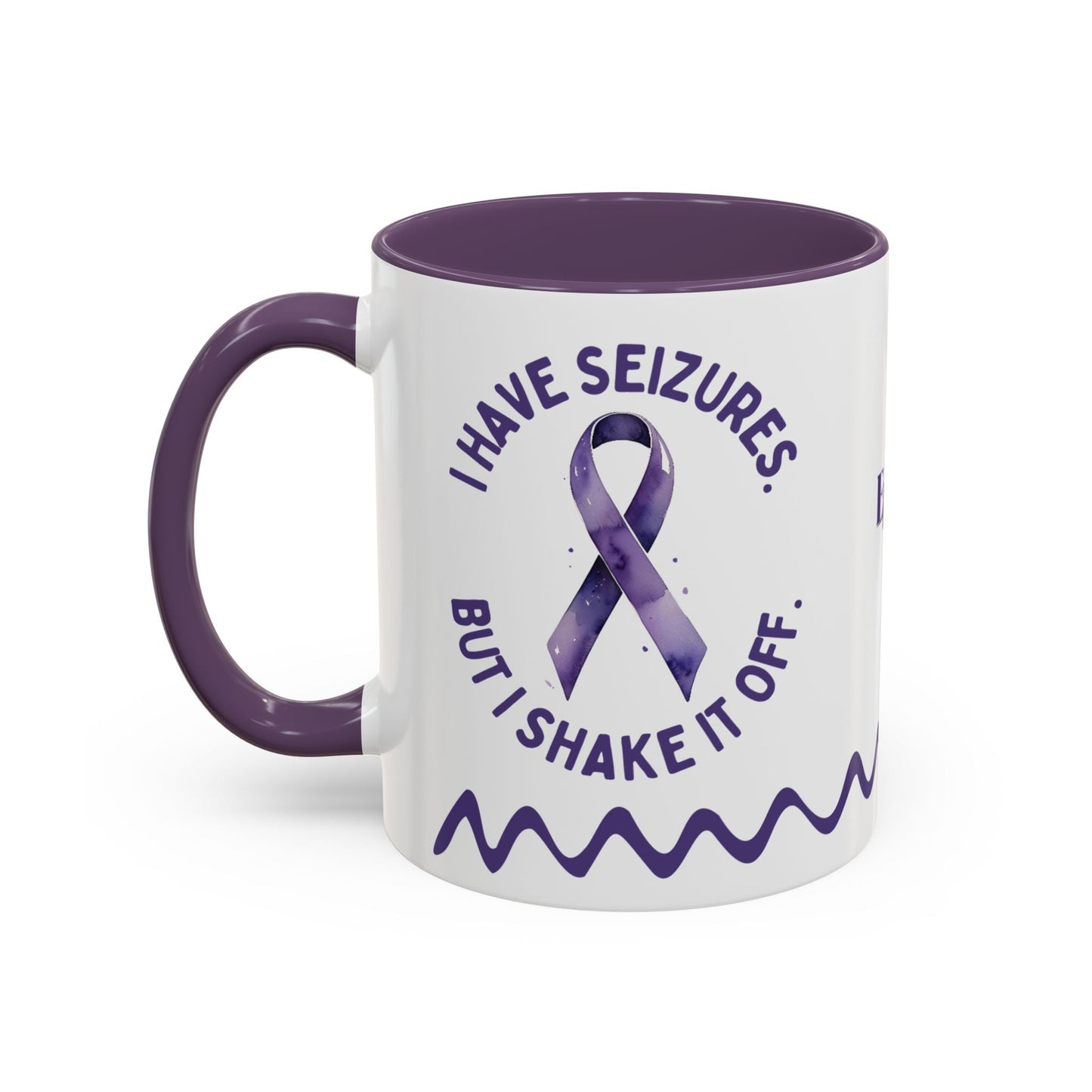 Shake It Off Coffee Cup for Epilepsy Awareness