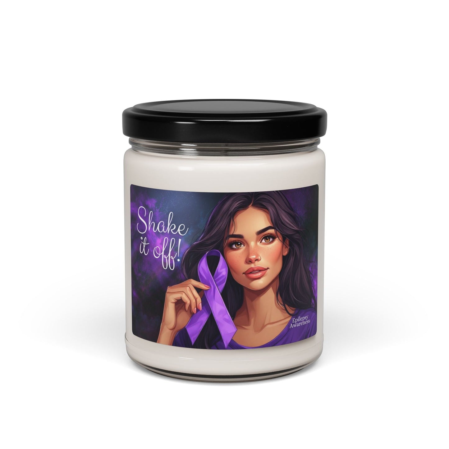 Shake it Off Epilepsy Awareness Candle | Scented Soy Candle for Support and Decor