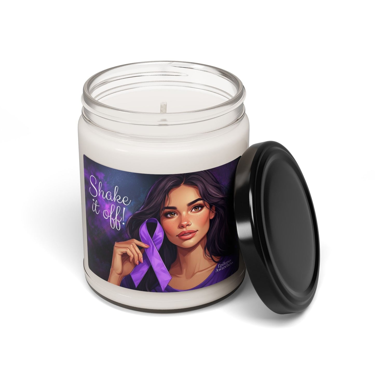 Shake it Off Epilepsy Awareness Candle | Scented Soy Candle for Support and Decor