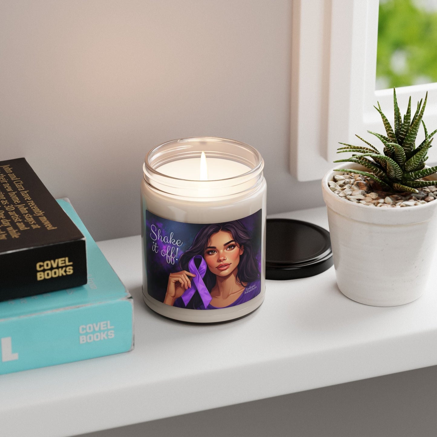 Shake it Off Epilepsy Awareness Candle | Scented Soy Candle for Support and Decor