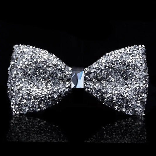 Shiny Butterfly Men Bowtie Sparkling Wedding Bridegroom Bow Ties  Adjustable Length Party Bowties
