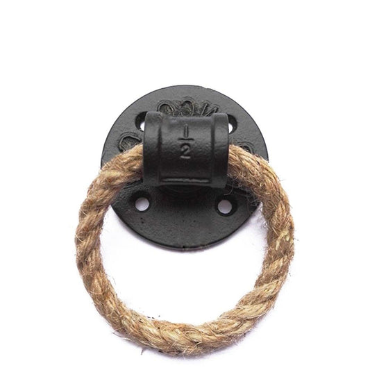 Simple Morden  Flange Door Handle Knocker  With Rope Loft Industry Style Gate Unfold Install For Interior Door Knob  Door Handle Knocker With Rope Loft Industry Style Gate Unfold Install For Interior Door Knob Door Accessories Home Decor