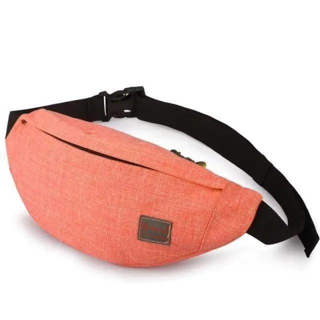 Simple Style Fanny Pack for Running Cycling Workout Men Women Waist Pouch Bag Black Classic  Women Belt Bag Pouch For Money Phone Black Bum Hip Bag