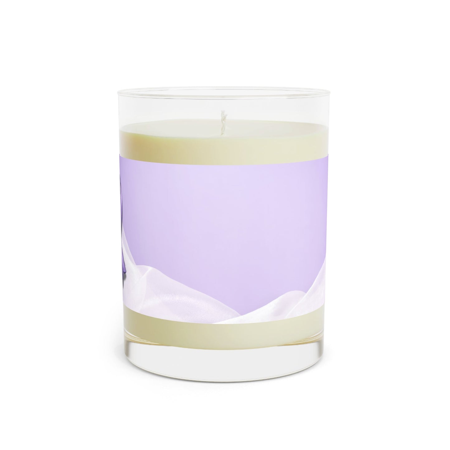 Sketchy Purple Ribbon Scented Candle