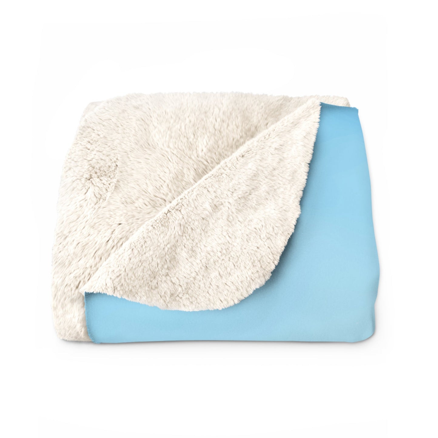 Beach Walk, But Make It Cat — Paw Print Sherpa Fleece Blanket