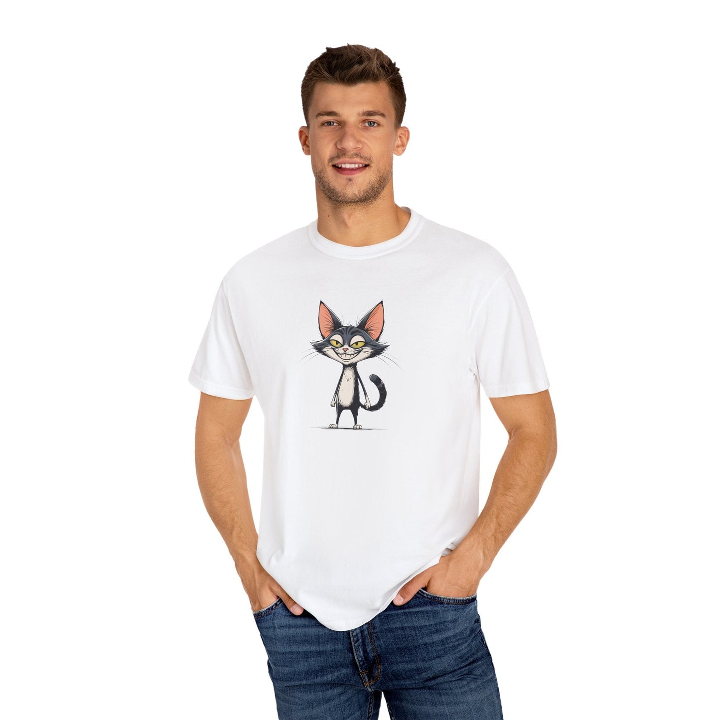 Smiling Cat Unisex T-Shirt | Funny Cat Tee