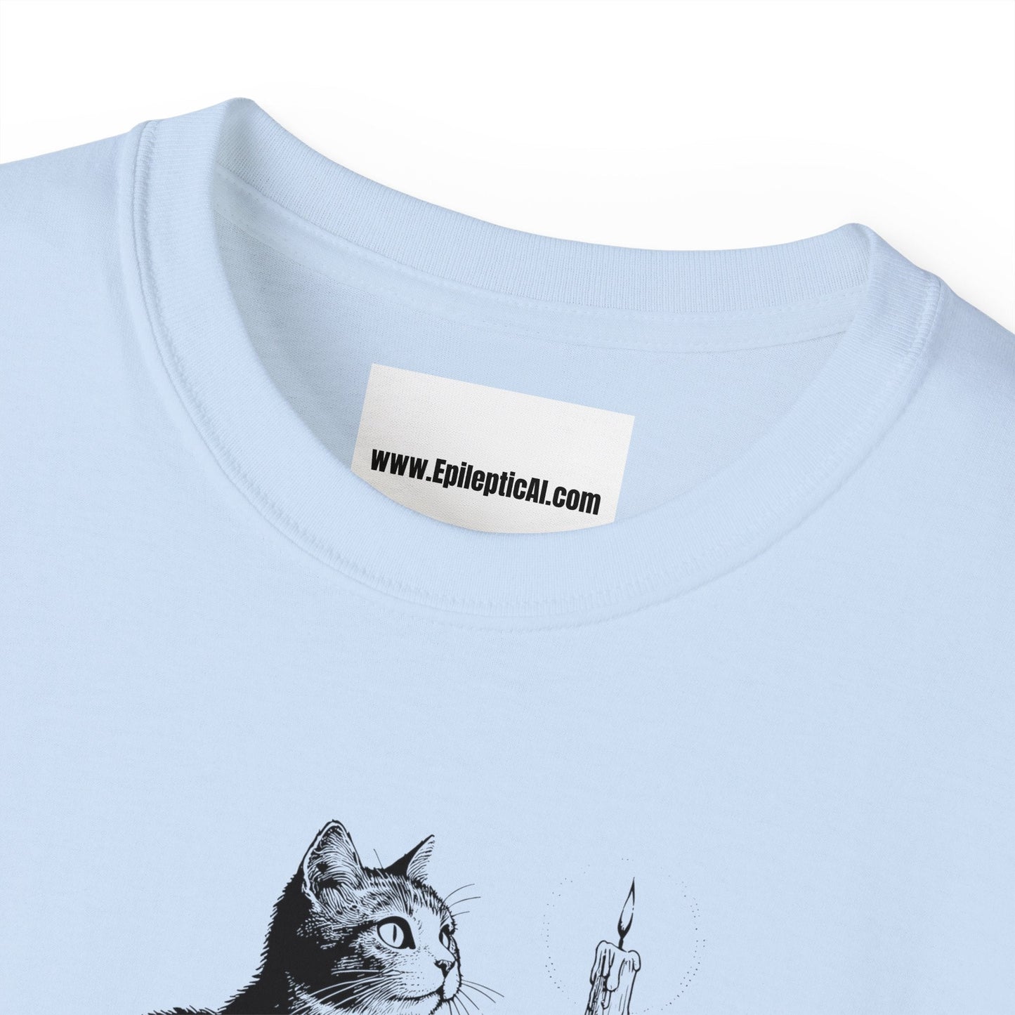 Something Wicked This Way Comes Cat Shirt – Gothic Cat Unisex Ultra Cotton Tee