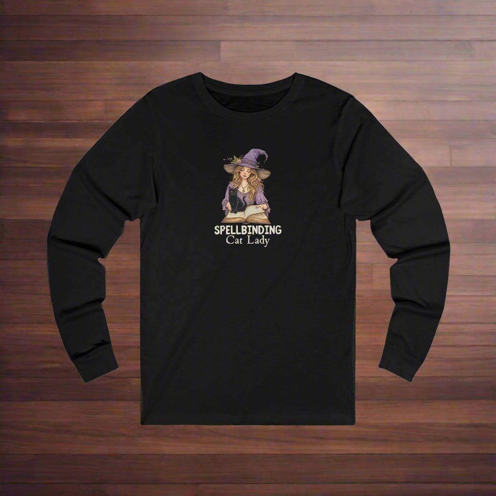Spellbinding Cat Lady Long-Sleeve Tee