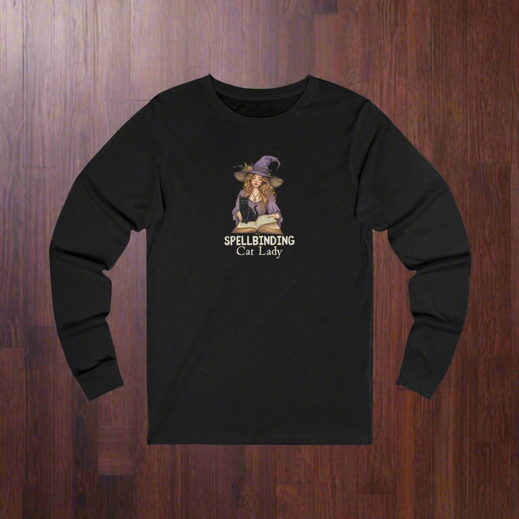 Spellbinding Cat Lady Long-Sleeve Tee