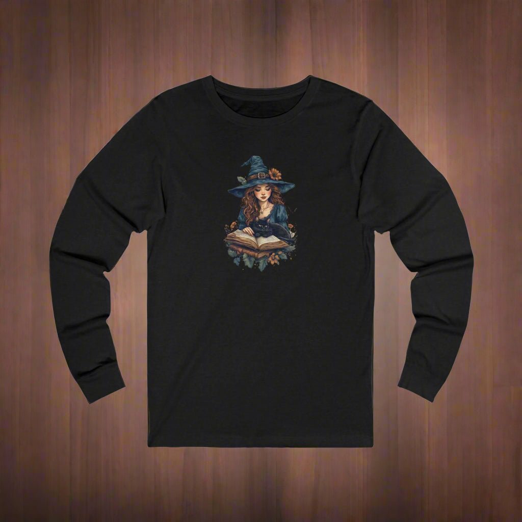 Spellbinding Cat Lady Witch Long-Sleeve Tee