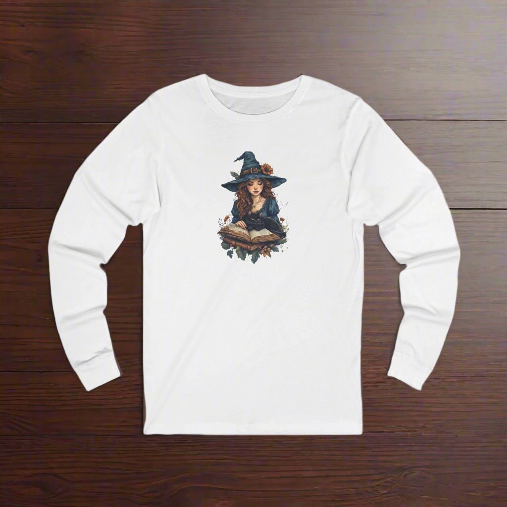 Spellbinding Cat Lady Witch Long-Sleeve Tee